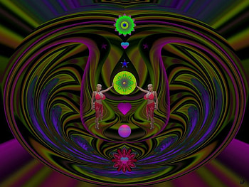 Their in my Dream, eye candy, abstract, 3d, fractal, collage HD wallpaper