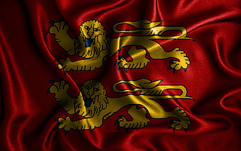 Normandy flag, , silk wavy flags, french provinces, Flag of Normandy, fabric flags, Day of Normandy, 3D art, Normandy, Europe, Provinces of France, Normandy 3D flag, France HD wallpaper