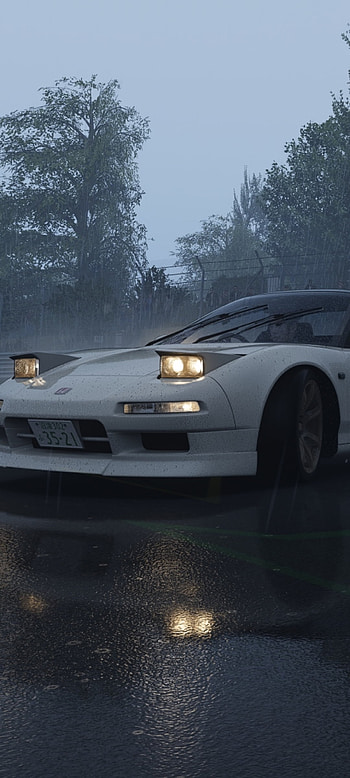Honda NSX Nürburgring, JDM, Rain, Norschelife, Japan, mbd_design, Assetto Corsa HD phone wallpaper