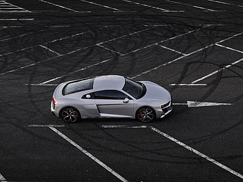 2020, silver Audi R8 HD wallpaper