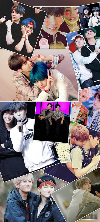taeyung and yoongi, bts, graph HD phone wallpaper
