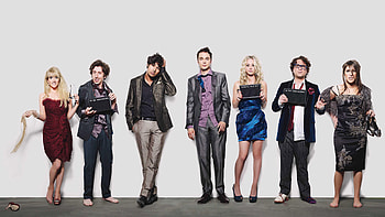 The Big Bang Theory, TV show, cast, 2018 HD wallpaper