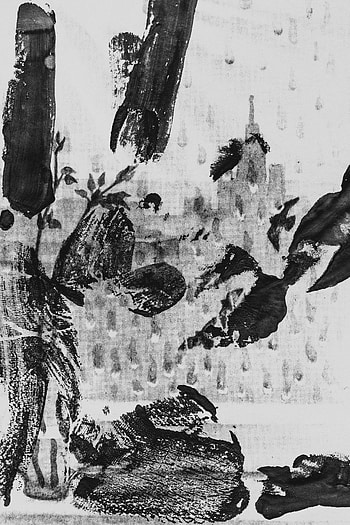 Abstract, Paint, Stains, Spots, Bw, Chb HD phone wallpaper