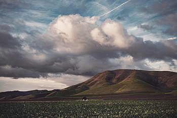 Landscape, Nature, Clouds, Relief, Field, Hills HD wallpaper