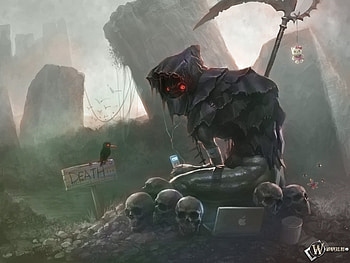 Funny, Fantasy, Death HD wallpaper