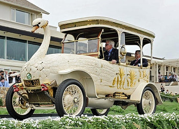 . . *Brooke .. Swan .. Car*, retro, beautiful, swan, car HD wallpaper