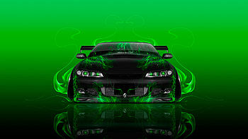 ... Nissan-Silvia-S15-JDM-Tuning-Front-Fire-Flame- ... HD wallpaper
