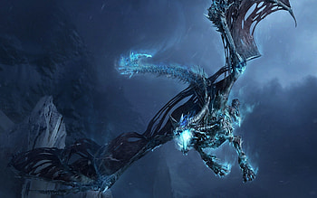 Fantasy, Night, Rocks, Flight, To Fall, Mouth, Dragon HD wallpaper