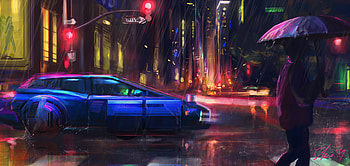 Another Rainy Day , artist, artwork, digital-art, rain, artstation HD wallpaper