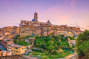Siena skyline, Italian city, Urban landscape, Vector stock HD wallpaper