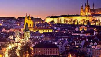 Prague Castle, Nighttime beauty, Mesmerizing , Cityscape HD wallpaper