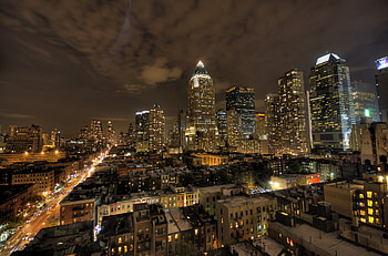 Cities, Building, Shine, Light, Evening, New York HD wallpaper