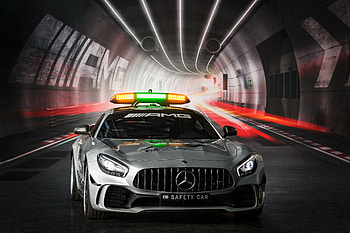 Mercedes-AMG GT R, F1 safety car, front HD wallpaper