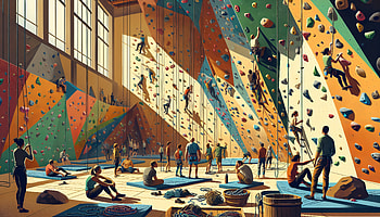 Dynamic Indoor Climbing in Stunning Ultra, indoor climbing, rock climbing HD wallpaper