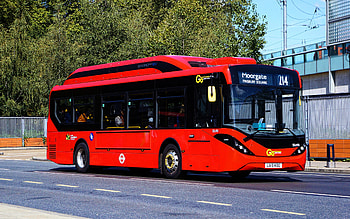 BYD Alexander Dennis Enviro200EV, , red bus, 2019 buses, passenger transport, electric buses, passenger bus, Alexander Dennis, BYD HD wallpaper