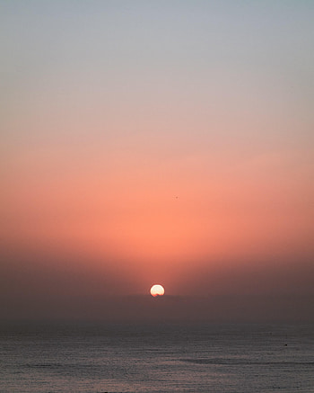 Nature, Sunset, Sky, Sea, Sun, Pink HD phone wallpaper