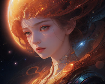 Galaxy, Anime, space, artistic HD wallpaper