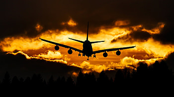 Airplane in the clouds of sunset, black, awesome, , gold, sunrise, nice, sunbeam, 1920x1080, brown, airplane, contrast, amazing, sunset, sunshine, golden, wings, silhouettes, orange, sun rays, shadows, yellow, cool, technology, view, clouds, sky HD wallpaper