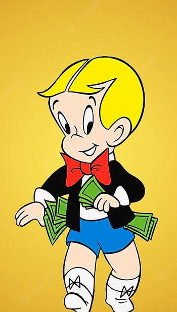 Richie Rich, money, cartoon, richierich, swag HD phone wallpaper