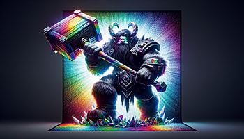 Trundle (League Of Legends), fantasy, character design, warrior, hammer, fantasy warrior HD wallpaper
