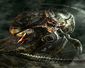 The Thing, terrible, horrible, thing, black, scary, dark HD wallpaper