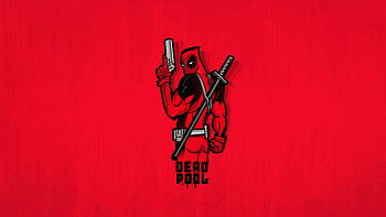 Deadpool Minimal, deadpool, superheroes, artwork, artist, digital-art, behance HD wallpaper