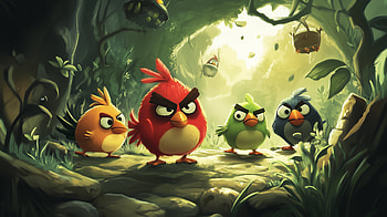 Angry Birds – Epic Mobile Game Adventure in the Jungle, mobile game, Angry Birds HD wallpaper