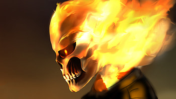 The Ghost Rider, ghost-rider, artist, artwork, deviantart, superheroes HD wallpaper