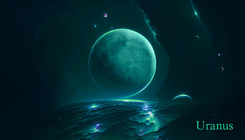 Neon: Uranus, planet, Sci Fi HD wallpaper