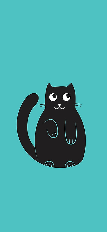 Minimal art cat, xs HD phone wallpaper