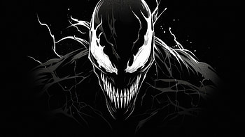 Venom Dark Unleash The Shadows, venom, superheroes, dark, black, minimalism, minimalist, artist, artwork, digital-art HD wallpaper