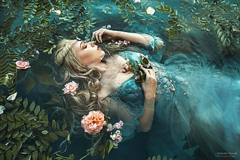 sweet dreams, blue, dreams, princess, fantasy HD wallpaper