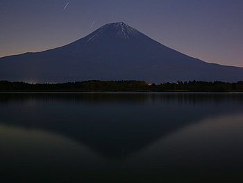 Fuji, twilight, japan, mountaun HD wallpaper