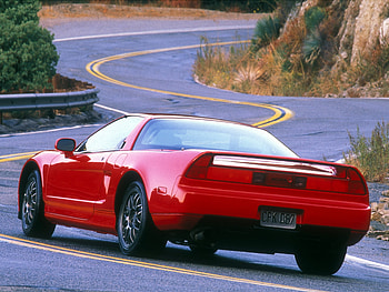 Sports, Auto, Nature, Acura, Cars, Rocks, Road, Back View, Rear View, Style, Akura, 1999, Nsx, Hsx, Nsh HD wallpaper