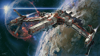 Sci-fi spacecraft, Futuristic designs, Galactic travel HD wallpaper