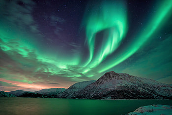 Aurora Borealis over Langvassbuktz, Norway, sky, nature, aurora borealis, norway HD wallpaper