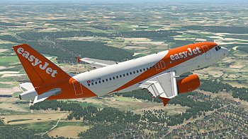 EasyJet Switzerland, Toliss A319 aircraft, Skins liveries forum, Travel enthusiasts HD wallpaper