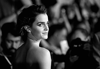 Emma Watson, Actress, Celebrity, Black & White, British, English HD wallpaper