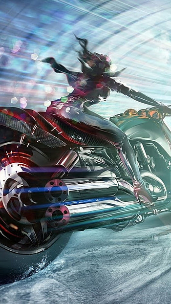 3d Bike, Speed, Bike HD phone wallpaper