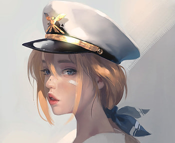 Girl, taejune kim, fantasy, gtz, art, face, gtzart, hat HD wallpaper