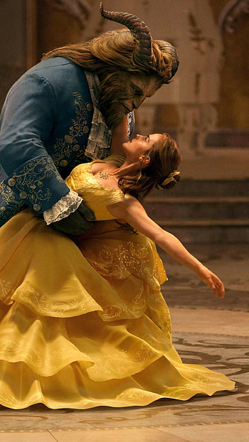Beauty and the Beast animation, Emma Watson, Dan Stevens, Captivating dancing HD phone wallpaper