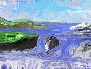 distorted swirl HD wallpaper
