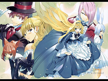 Alice in the wonderland artwork, alice, fantasy, wonderland, adventures, illustration HD wallpaper