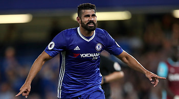 Diego Costa, blue jersey, sports, football player HD wallpaper