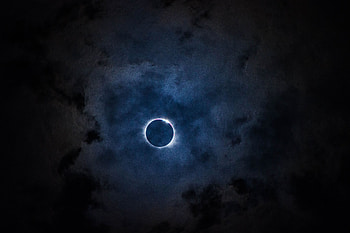Sky, Clouds, Moon, Dark, Eclipse HD wallpaper