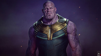 Thanos Art, thanos, superheroes, digital-art, artwork HD wallpaper