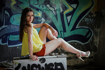 Girl Posing For grapher, girls, model HD wallpaper