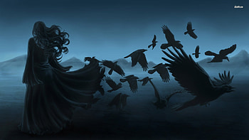 Crescent Moon School of Magic & Paganism: Morrigan Dark Moon Esbat . HD wallpaper