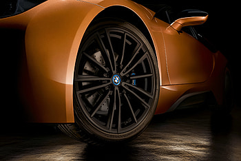 Bmw i8 roadster, alloys wheel, close up HD wallpaper