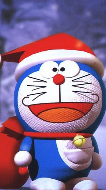 Shinchan And Doraemon, Christmas Background HD phone wallpaper